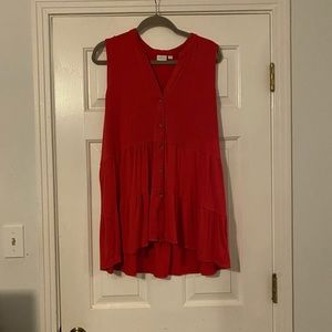 New Directions Hot Pink tank blouse size 1X